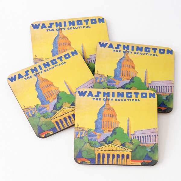 Item preview, WASHINGTON USA WHITE HOUSE Pennsylvania Railroad Vintage Travel Poster Advertising designed and sold by retroposters.