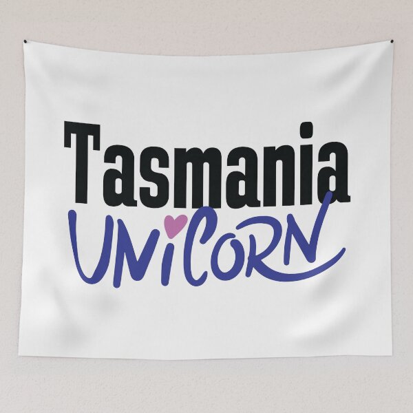 Item preview, Tasmania Unicorn Australia Raised Me Tas Tassie Tasmanian designed and sold by ProjectX23.