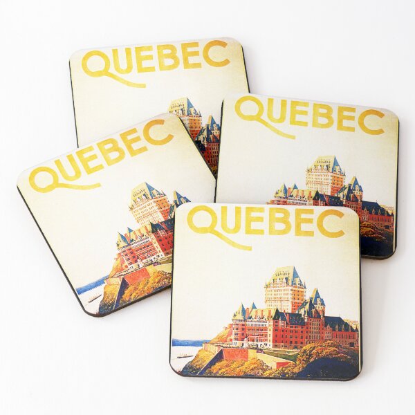 Item preview, QUEBEC LE CHATEAU FRONTENAC HOTEL Canada Vintage Tourism Poster designed and sold by retroposters.