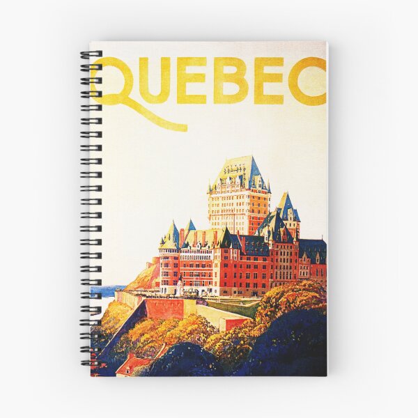 Item preview, QUEBEC LE CHATEAU FRONTENAC HOTEL Canada Vintage Tourism Poster designed and sold by retroposters.