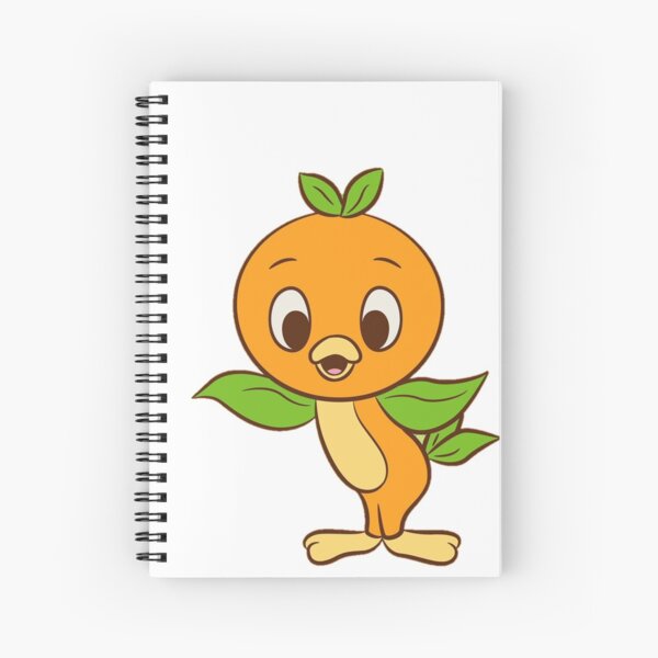 Sweet Orange Bird Spiral Notebook