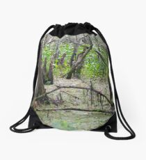Swamp Floor Drawstring Bag