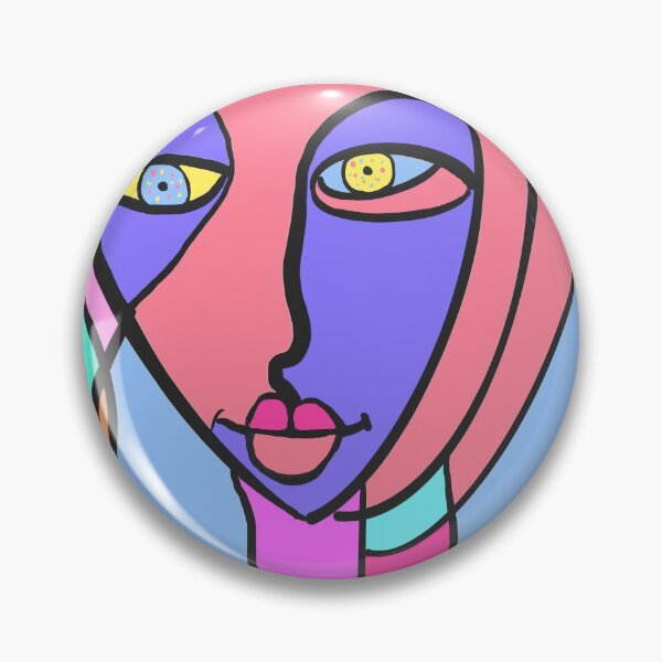 Item preview, Colourful Cocktail lady With long neck in light blue.  designed and sold by NatanDesigns.