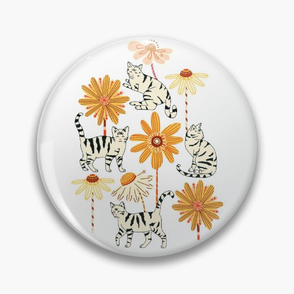 Item preview, Daisy Cats - Navy  designed and sold by TigaTiga.