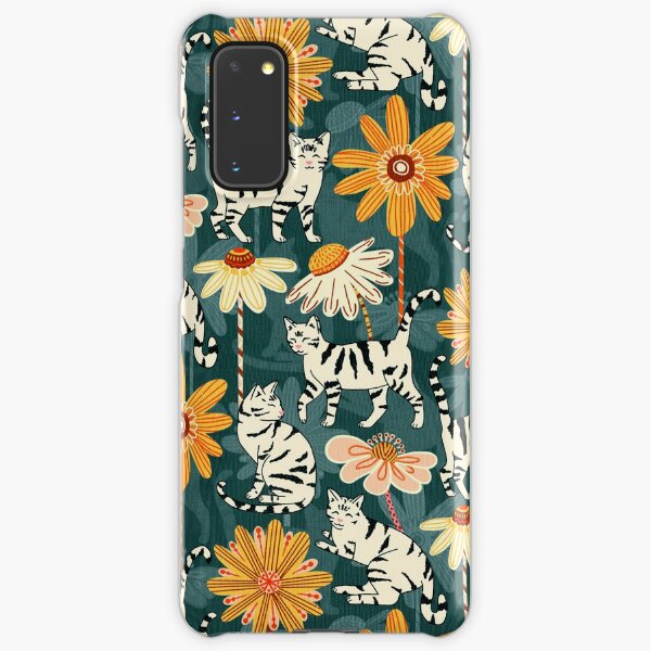 Daisy Cats - Navy Samsung Galaxy Snap Case