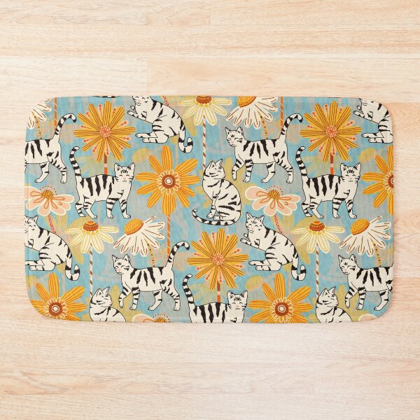 Item preview, Daisy Cats - Baby Blue designed and sold by TigaTiga.