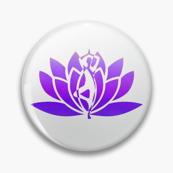 Item preview, Purple Watercolor Yoga Pose and Violet Lavender Lotus Art designed and sold by Fashionmonger.