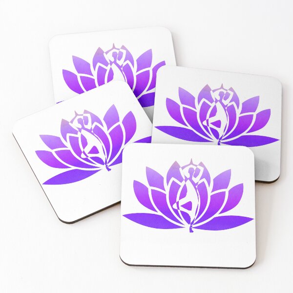 Item preview, Purple Watercolor Yoga Pose and Violet Lavender Lotus Art designed and sold by Fashionmonger.