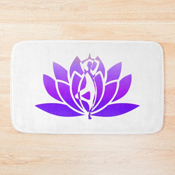 Item preview, Purple Watercolor Yoga Pose and Violet Lavender Lotus Art designed and sold by Fashionmonger.