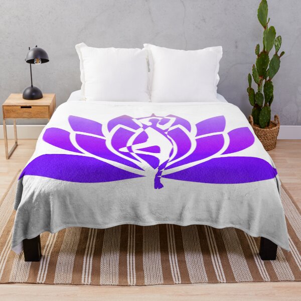 Item preview, Purple Watercolor Yoga Pose and Violet Lavender Lotus Art designed and sold by Fashionmonger.