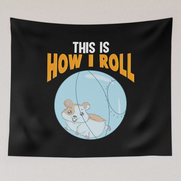 Item preview, Adorable This Is How I Roll Hamster Pun designed and sold by perfectpresents.