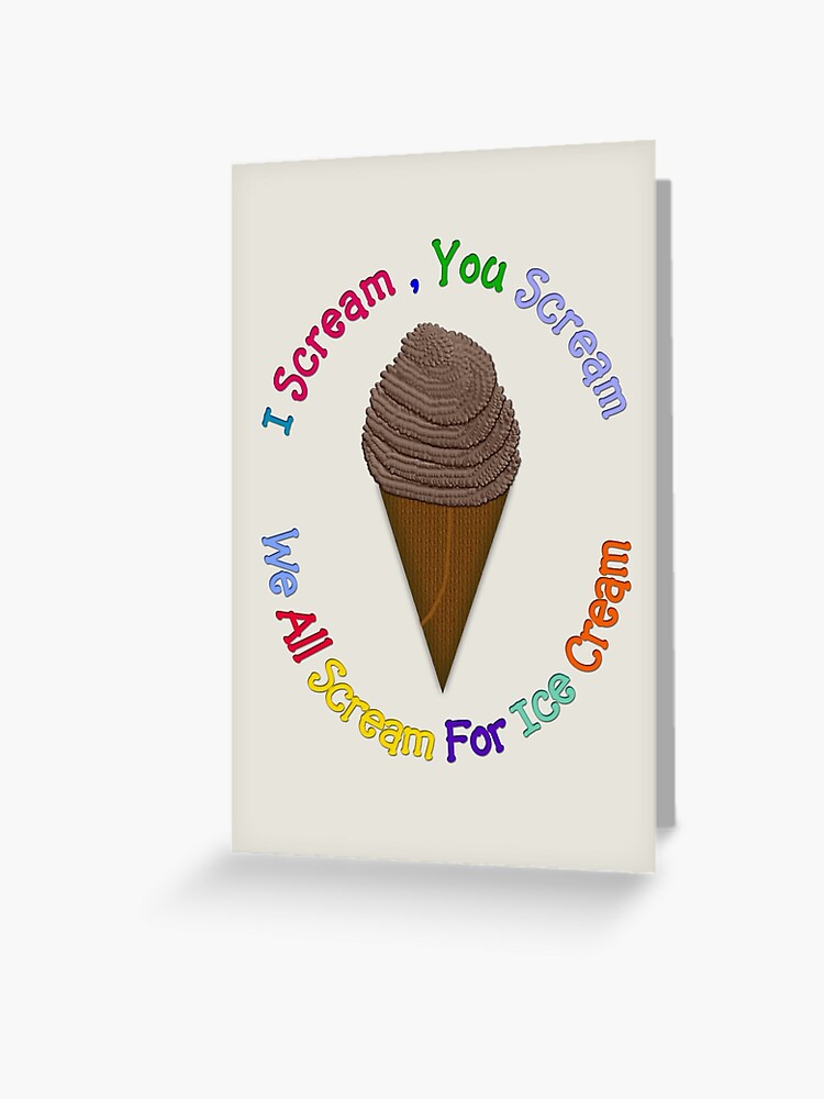 I Scream You Scream , We All Scream For Ice Cream iPad Case