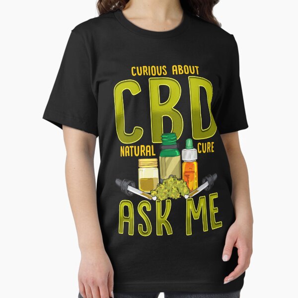 Aperçu de l'œuvre Curieux de CBD Natural Cure DEMANDEZ-MOI Cadeaux drôles créée et vendue par Nzgiftsandmore.