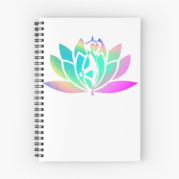Item preview, Opal Pastel Rainbow Watercolor Yoga Pose and Lotus Art designed and sold by Fashionmonger.
