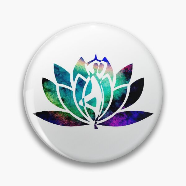Item preview, Black Opal Watercolor Yoga and Lotus Art designed and sold by Fashionmonger.
