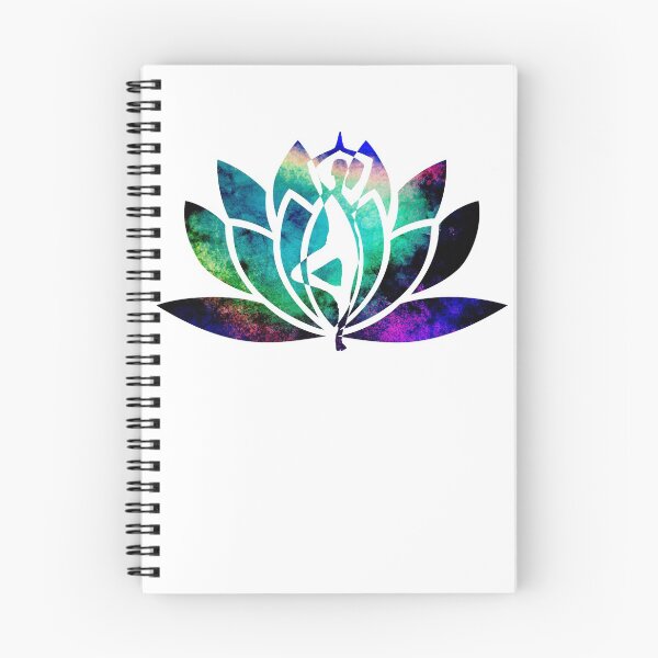 Item preview, Black Opal Watercolor Yoga and Lotus Art designed and sold by Fashionmonger.