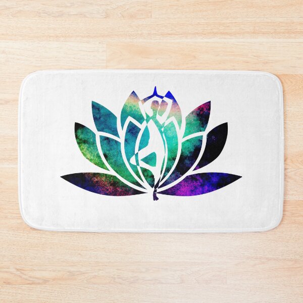 Item preview, Black Opal Watercolor Yoga and Lotus Art designed and sold by Fashionmonger.