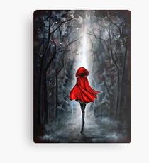 Little Red Riding Hood Metal Print