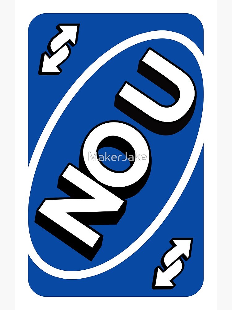 NO U UNO REVERSE CARD | Sticker