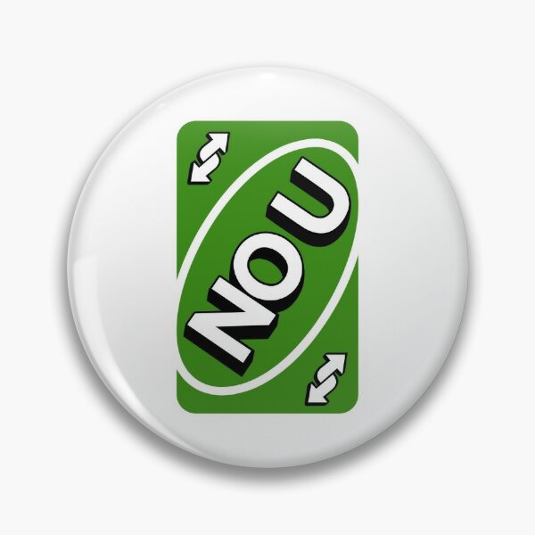 No U Uno Card Pin for Sale by Mumize