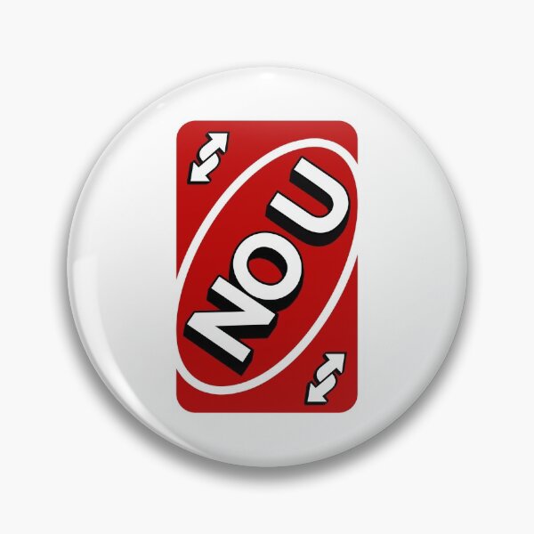 No U Uno Card Pin for Sale by Mumize