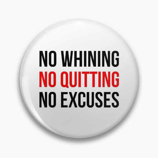 Item preview, No Whining No Quitting No Excuses designed and sold by maniacfitness.
