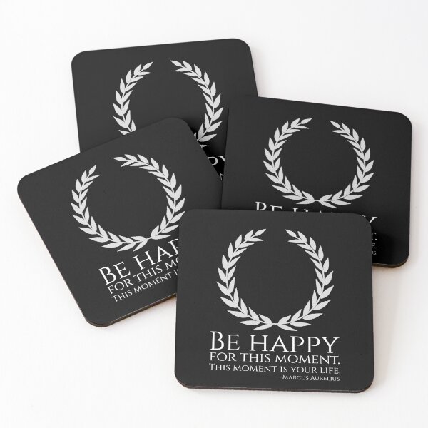 Item preview, Stoic Philosophy Marcus Aurelius Quote - Be Happy - Stoicism designed and sold by Styrman.