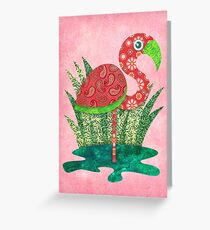 Flamingo Greeting Card