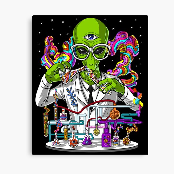 Item preview, Psychedelic Alien Scientist designed and sold by underheaven.