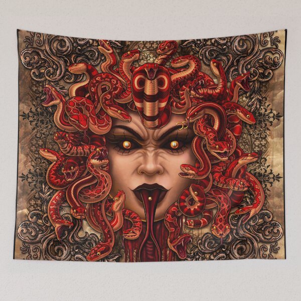 Item preview, Gothic Horror Mocking Medusa - Beige designed and sold by Abysm Internal.