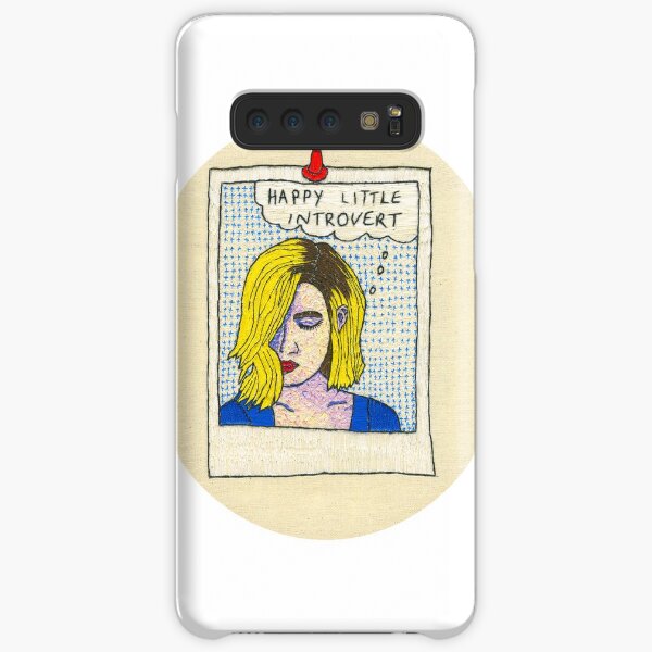 Happy Little Introvert, Women Empowerment, Female Pop Art Samsung Galaxy Snap Case