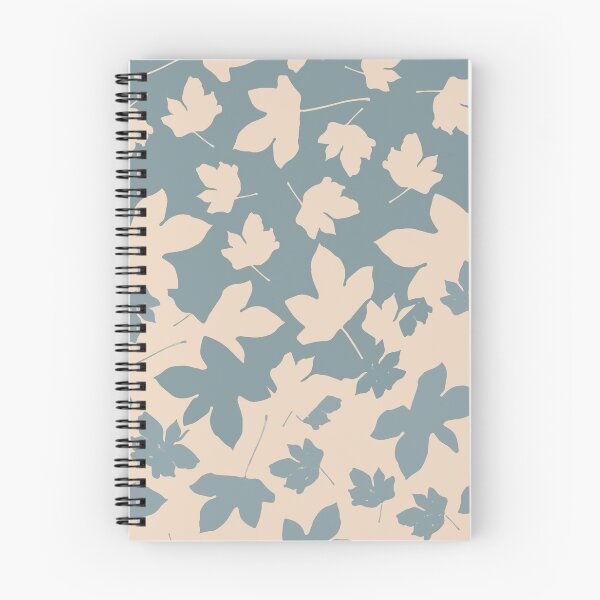 Item preview, Envelop leaves decor. blue. ofwhite. designed and sold by PrintedDreams.