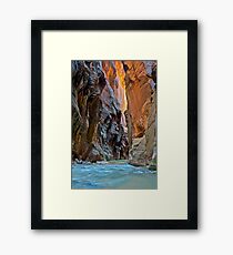 The Virgin Narrows, Utah Framed Print