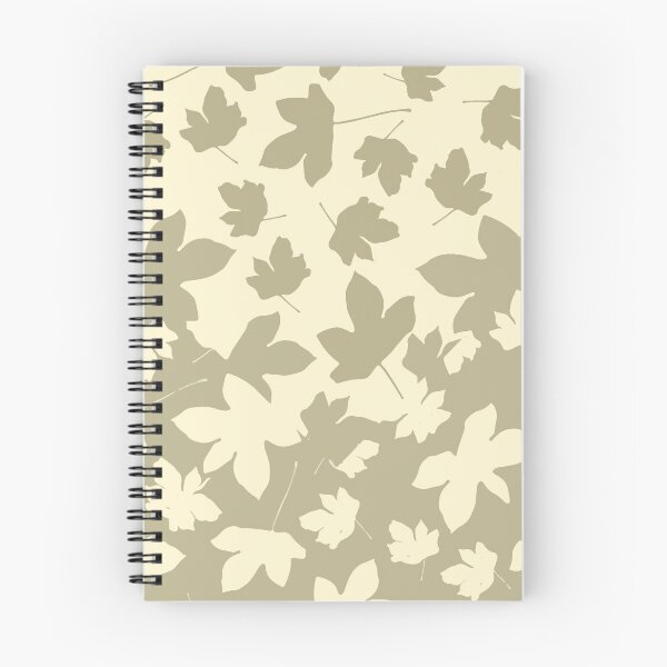 Item preview, Envelop leaves decor. olive-green. offwhite. designed and sold by PrintedDreams.