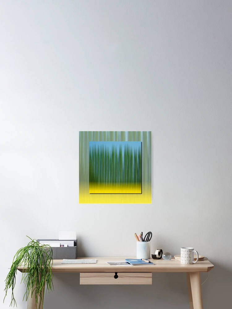 Thumbnail 2 of 3, Poster, Abstract Oilseed Rape Field designed and sold by Pixie Copley LRPS.