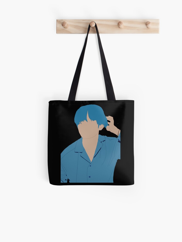 BTS V Kim Taehyung blue hair desing Tote Bag for Sale by NoonaStudio