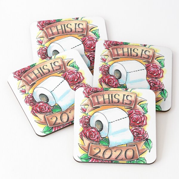 Item preview, 2020 toilet paper crisis memorial tattoo style designed and sold by Citas-Paintbox.