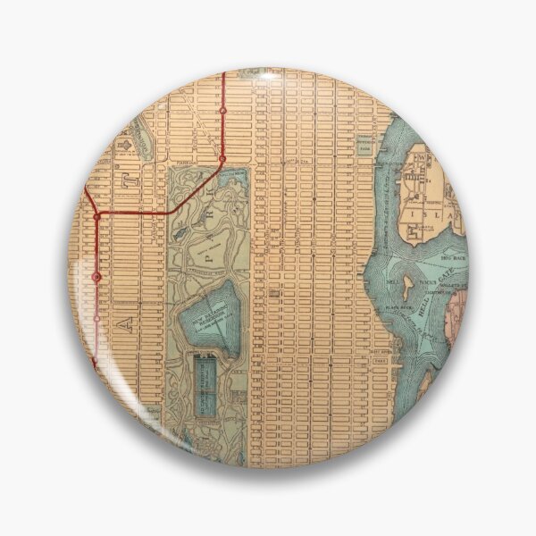 Item preview, Vintage New York Map designed and sold by thomasjgaulton.