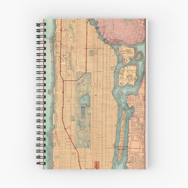 Item preview, Vintage New York Map designed and sold by thomasjgaulton.
