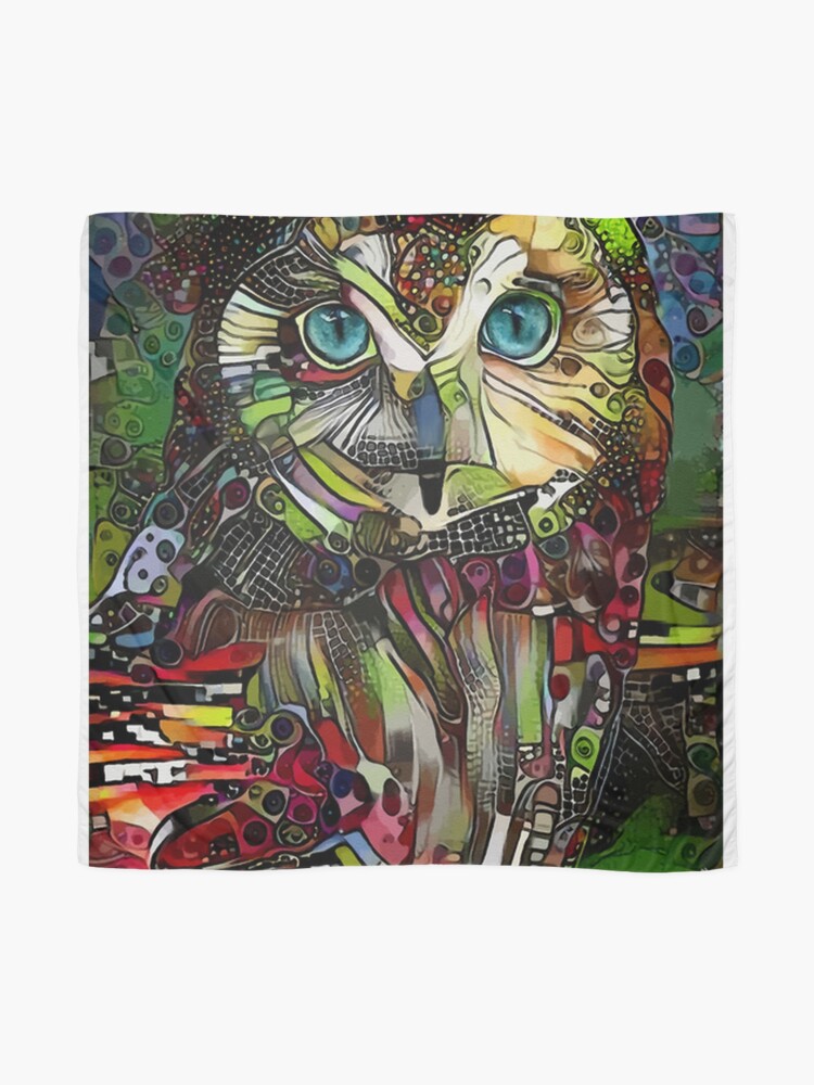 Janet La Chouette Owl Chouette Hibou Owl Bird Lea Roche Paintings Scarf By Salomitata Redbubble