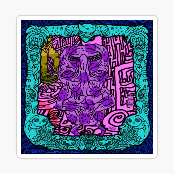 NOS - Eternal carrot god -Galactic worms Sticker