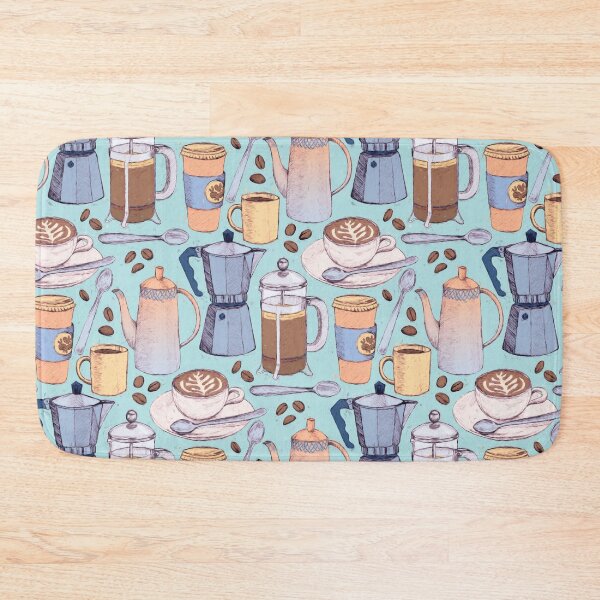 Item preview, Coffee Love on Blue designed and sold by micklyn.