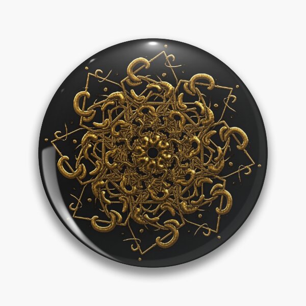 Item preview, 3D Ornate Gold Occult Mandala  designed and sold by RetroVandal.