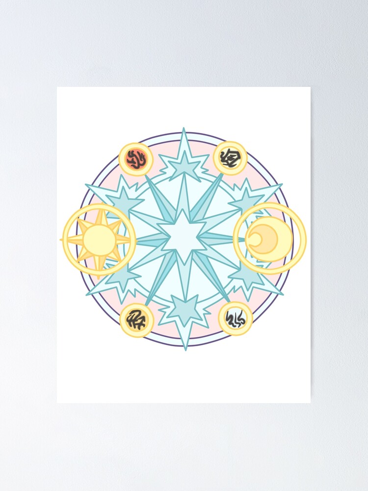 cardcaptor sakura magic clear circle Poster by Mkawaii