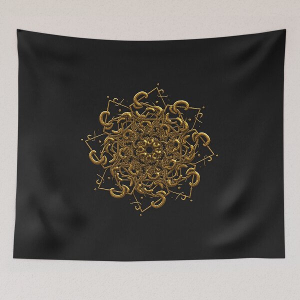 Item preview, 3D Ornate Gold Occult Mandala  designed and sold by RetroVandal.