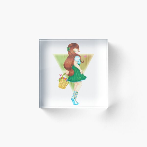 Element of Earth - Virgo Acrylic Block