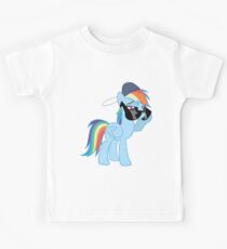 Camiseta para niños Rainbow Dash Style sin texto