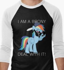 Rainbow Dash Brony Men's Baseball ¾ T-Shirt