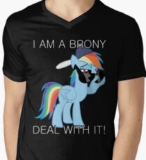 Rainbow Dash Brony Men's V-Neck T-Shirt