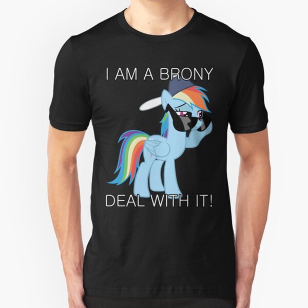 Rainbow Dash Brony Slim Fit T-Shirt